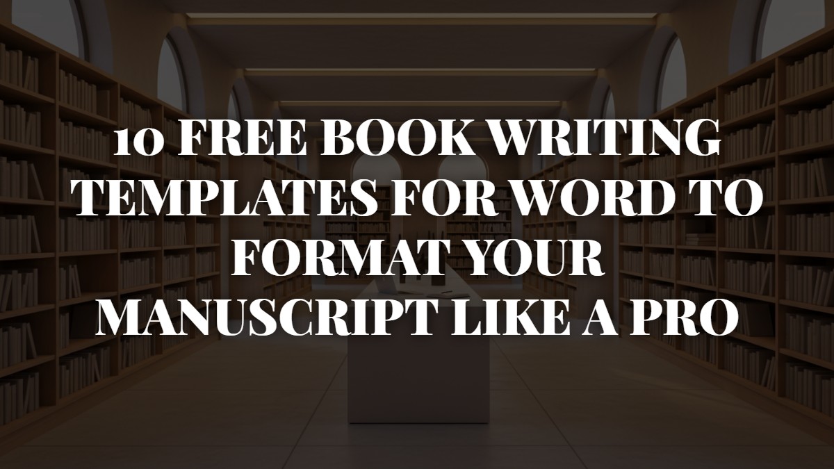 10 Free Book Writing Templates for Word to Format Your Manuscript Like a Pro