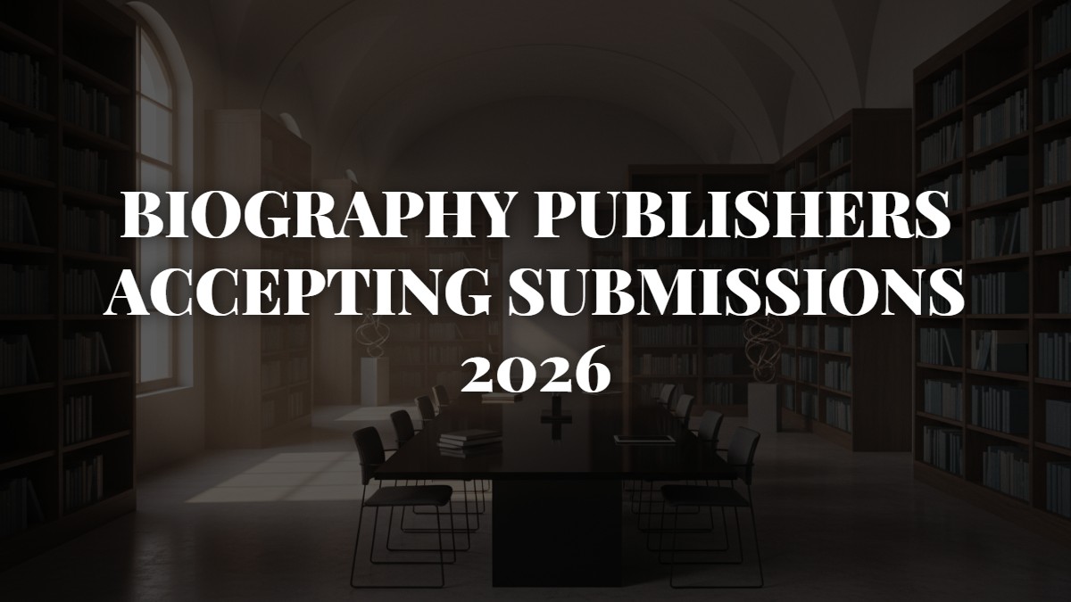 Biography Publishers Accepting Submissions 2026