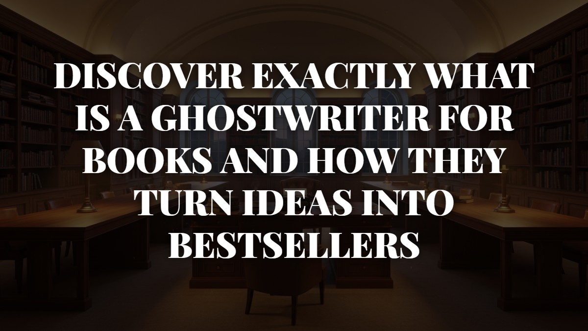 Discover exactly what is a ghostwriter for books and how they turn ideas into bestsellers