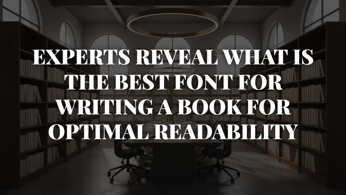 Experts Reveal What Is The Best Font For Writing A Book For Optimal Readability