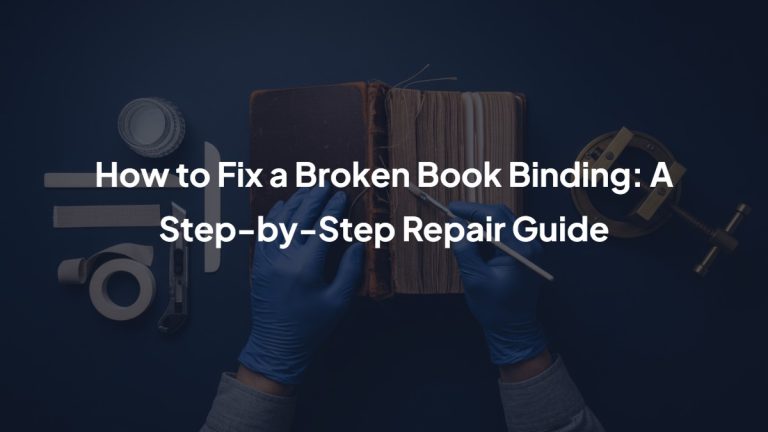 How to Fix a Broken Book Binding: A Step-by-Step Repair Guide ...