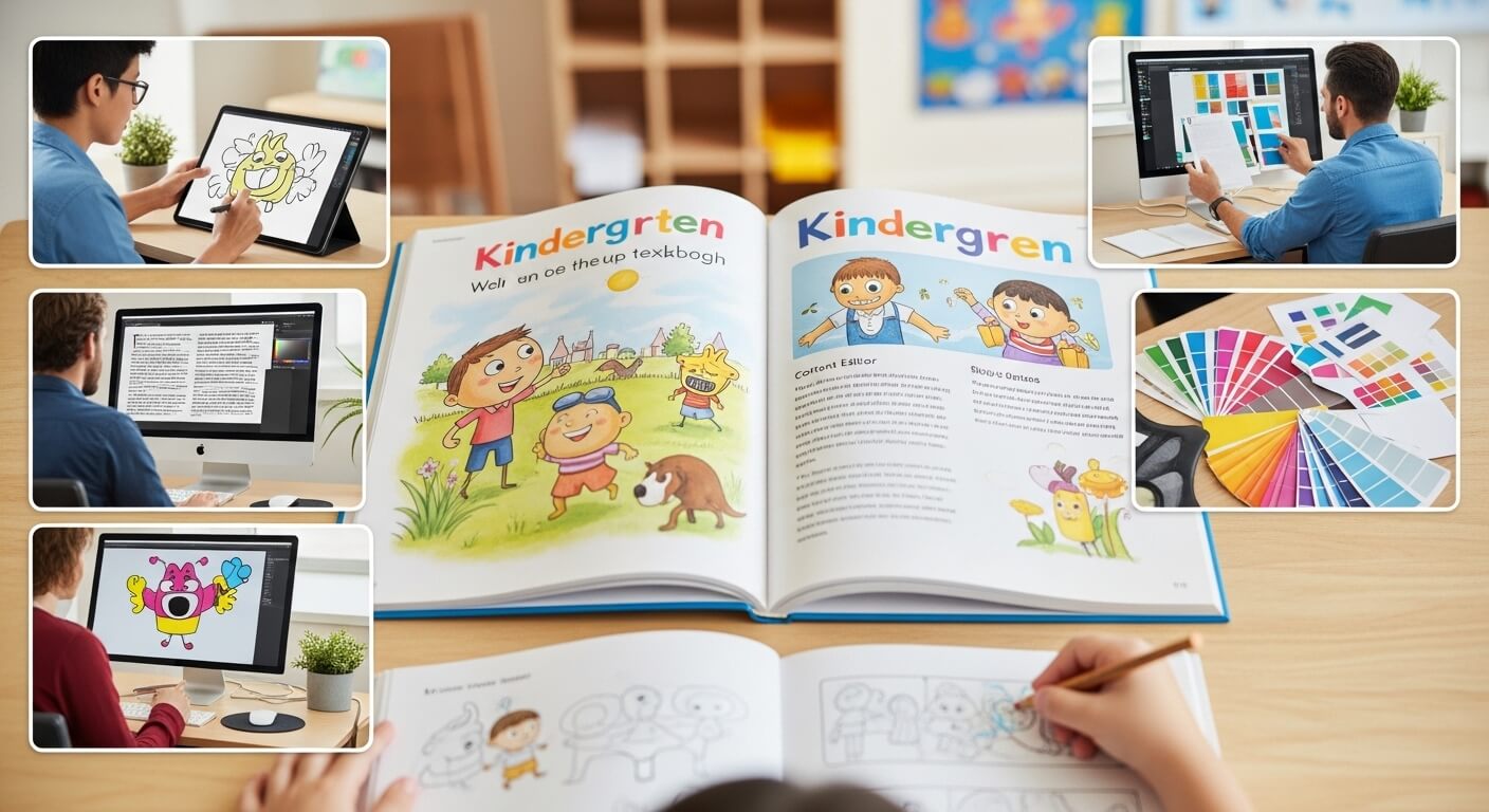 How do Publishers Create Kindergarten Textbooks